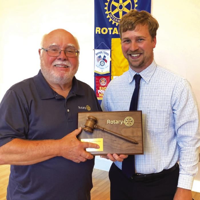Kyle Hartmann Installed As New Rotary President