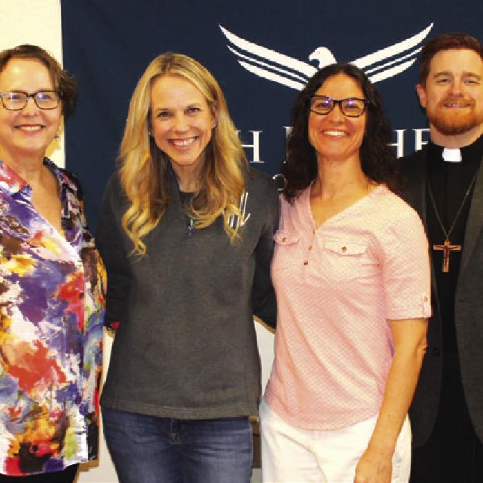 The Lutheran Writers Roundup Up held last Friday at FLHS included speakers: Rev. Michael Newman, Martha Van Buskirk, Christina Hergenrader, Ruth Meyer, Pastor Dustin Beck, Pastor Bryan Wolfmueller.