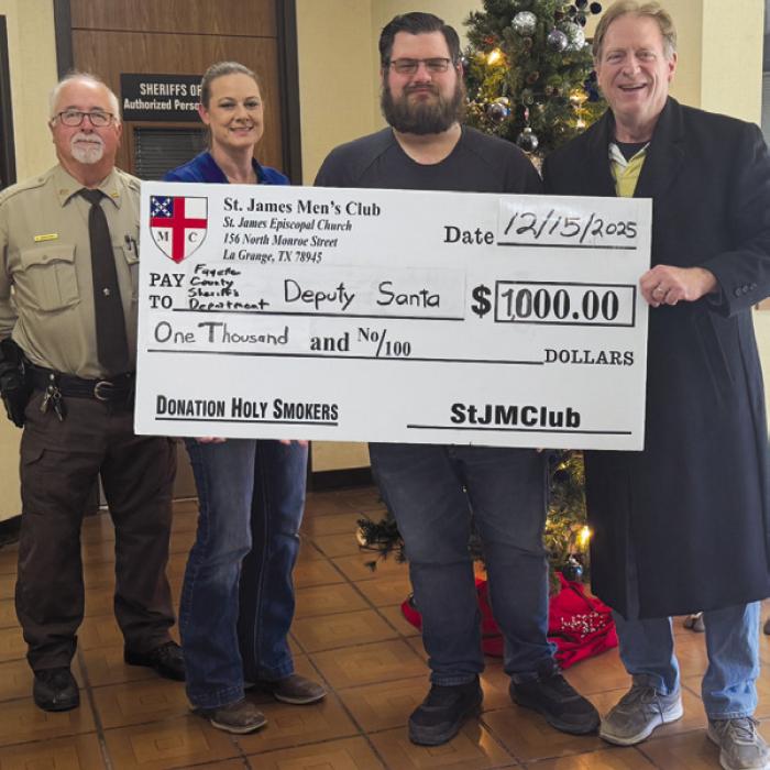 Men’s Club Donates to Deputy Santa