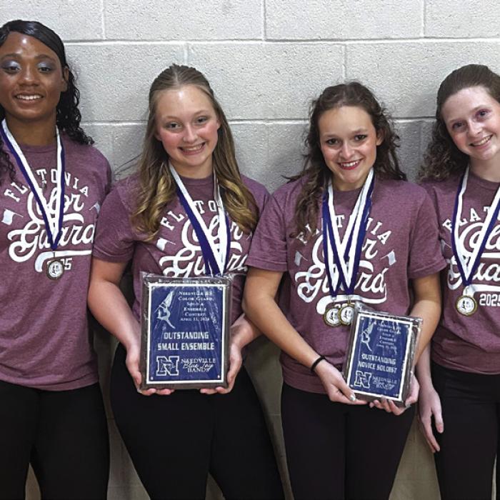 Guard Team (from left) NaShawna Willis, Lennon Demel, Hannah Garza, Emily Swift.