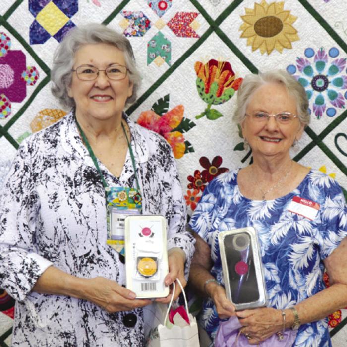 Pictured left to right: JoAnne Hill and Pat Scherer.