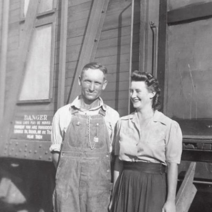 Living in a boxcar rolling up and down Texas railroad tracks suited Arnold and Martha just fine.