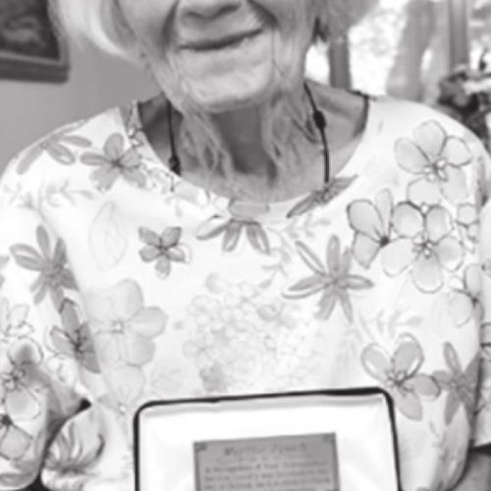 Martha was presented with the key to the City of Flatonia by a grateful community last year.