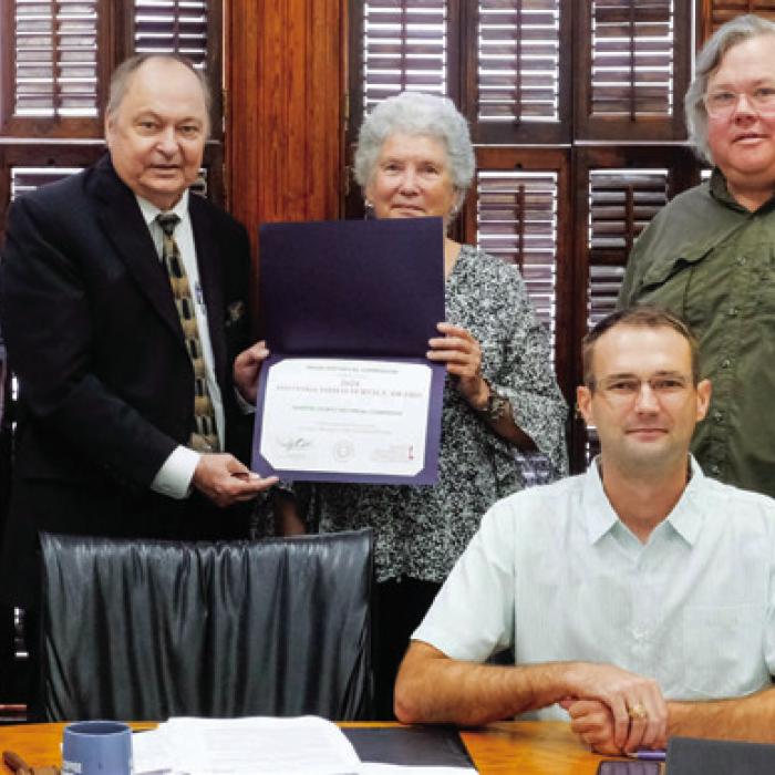 Historical Commission Gets Service Award