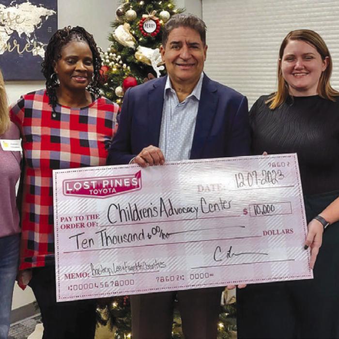 Lost Pines Toyota Donates to Children’s Advocacy Center