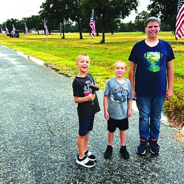 Lehmanns Continue Flag Tradition at Fairgrounds