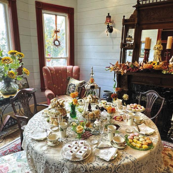 Fayetteville Afternoon Tea served by Allen and Lori Beth Jurecka at Roline's.