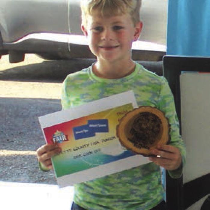 Third place in the kids’ BBQ cook-off was won by Kortlynd Schramm.