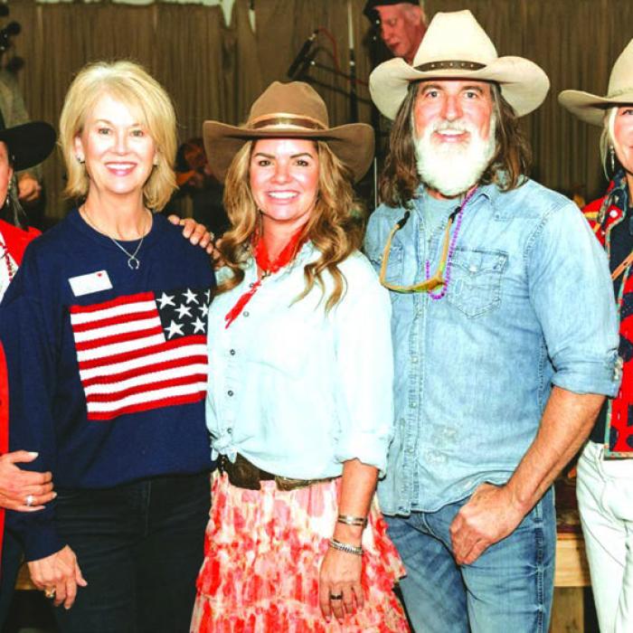 Chili Cook-Off Committee Chairs and Team Leads - (left to right - Shirley Hernandez Ross, Pam Langford, Kaci and Sterling VanCoutren, Kathy Young)