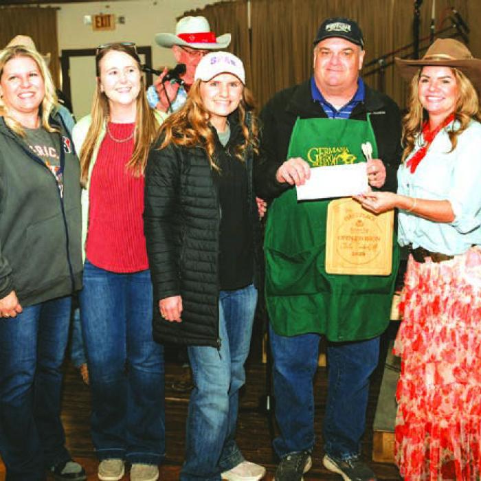 1st place in Open Division and winner of $500 Prize Money Round Top State Bank Team