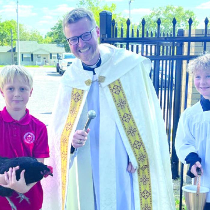 Sacred Heart Catholic Church Holds Blessing of the Pets