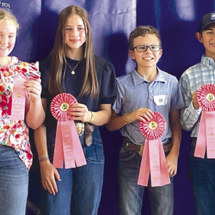 4th Place Intermediate Team: Julia Melton, Addison Berckenhoff , Tate Fritsch, and Dylan Zweschper.