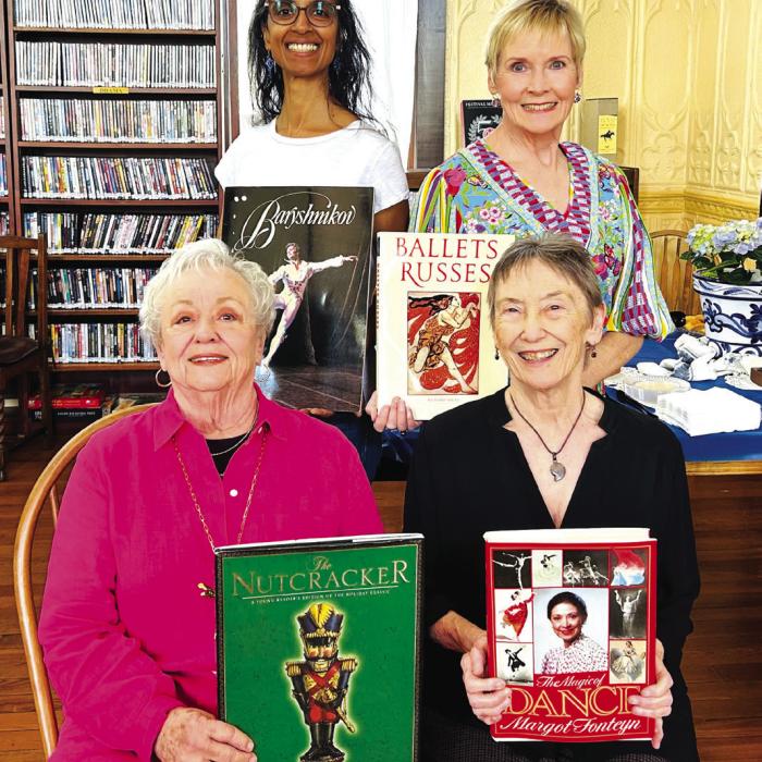 Front from left: Joanie Havlick, Pat Cox; back: Keelia Barker, Libby Lovejoy. Photo by Chloe Ritch