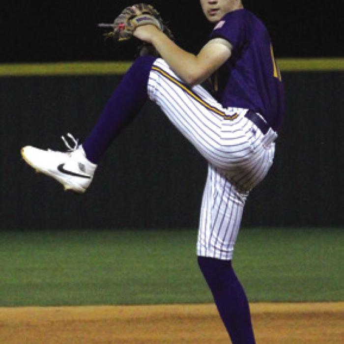 La Grange’s Tristan Ulrich was the starting pitcher Tuesday’s. Photo by Jeff Wick