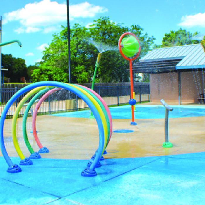 La Grange Recreation Director Curtis Bradbury said the city splashpad on Pearl St. is expected to open around Memorial Day later this month. Photo by Meadow Taylor-Marklin