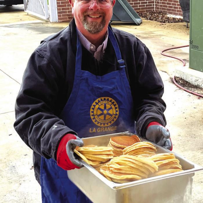 Rotary Club Holds Pancake Supper