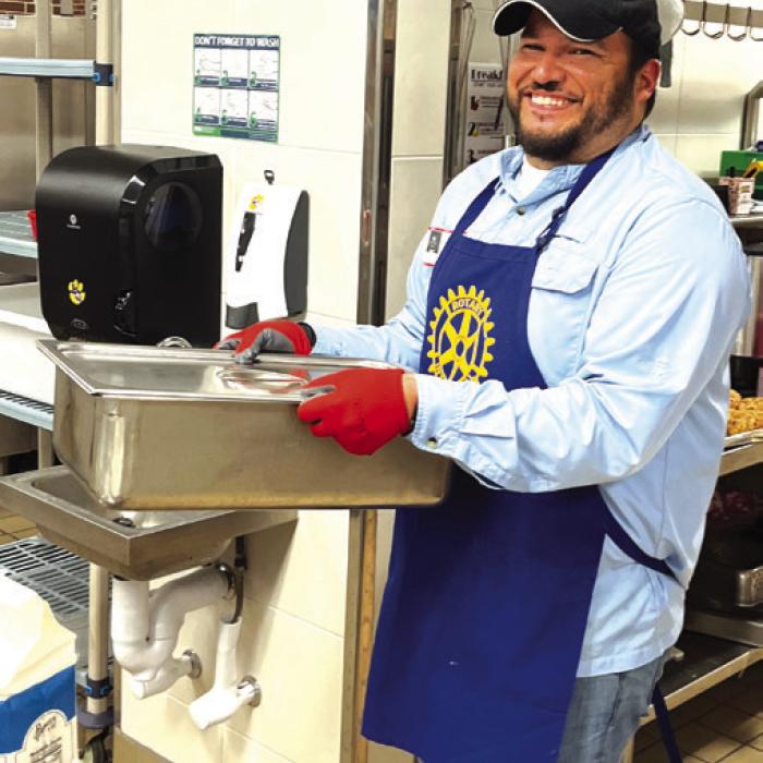 Rotary Club Holds Pancake Supper