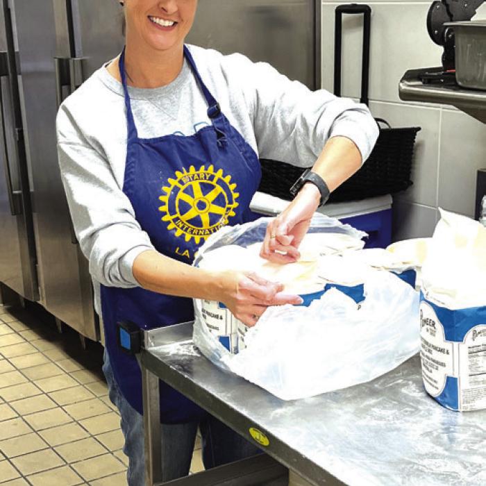 Rotary Club Holds Pancake Supper