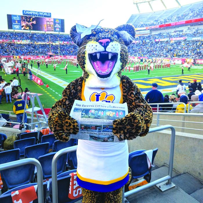 Leopard Mascot Performs at Citrus Bowl