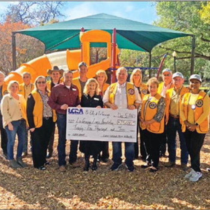 LCRA Donates $25,000 for Playground Shade Structure in LG
