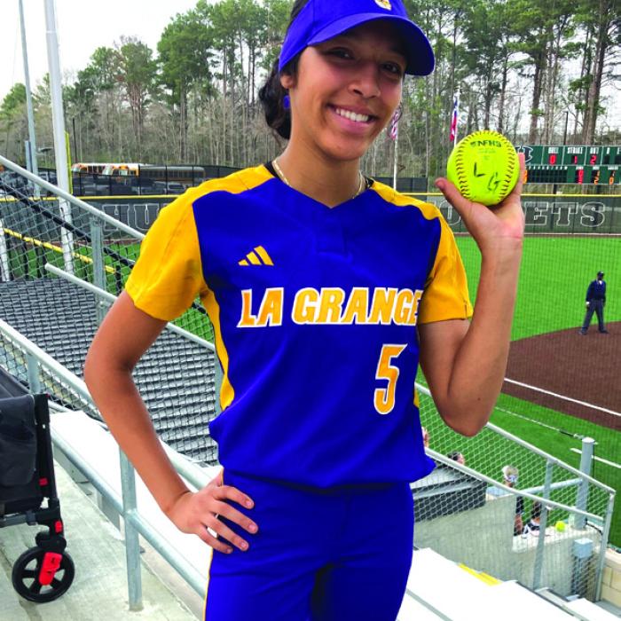 The tourney started Thursday with a bang as La Grange’s Iylah King, above, no-hit Huntsville in a 2-0 win.