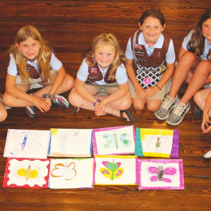 Girl Scouts Visit Texas Quilt Museum