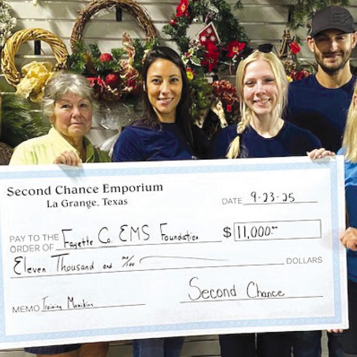 Second Chance Donates to EMS Foundation