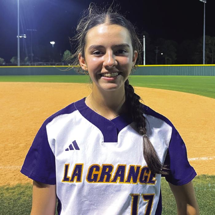 La Grange freshman softball player Hannah Mitchell Photo by Jeff Wick