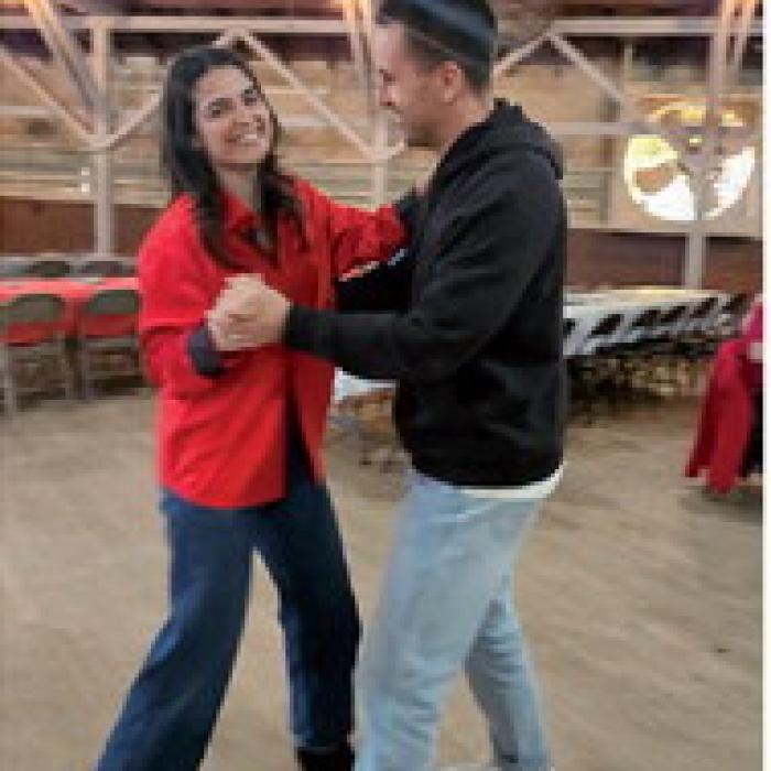 Dancers, Bayley and Nicholas Bennett from Austin.