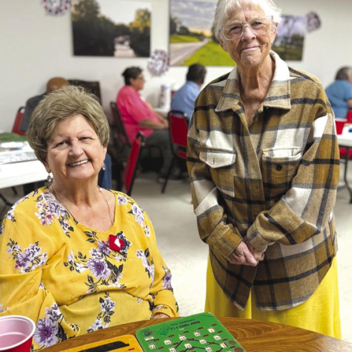 Senior Connections had a special treat last week Wednesday. Judy Kaspar, a member who has moved to Katy joined for a visit. Jenelle Heaton is pictured with her. She has been out for a long time due to health reasons. Senior Connections glad to have her back.