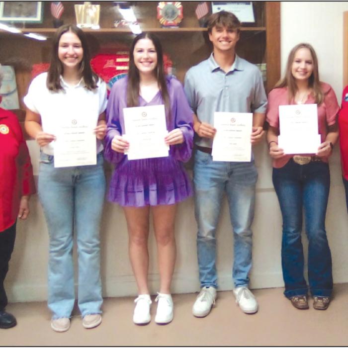 American Legion, Auxiliary Announce Scholarship Recipients