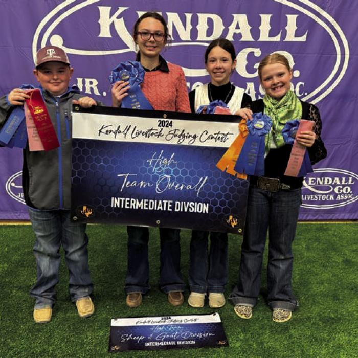 4-H Competes in Kendall County Livestock Judging
