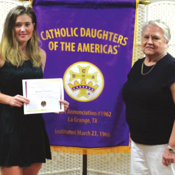 CDA No. 1962 Family Dinner Scholarship Winners, Donors