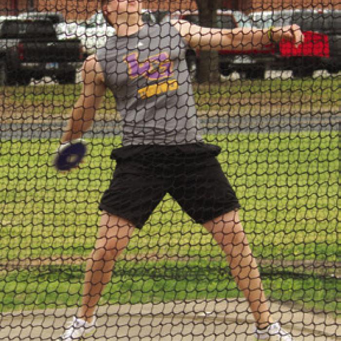 La Grange’s Dalton Landis won the discus with a throw of 143-feet 9-inches.
