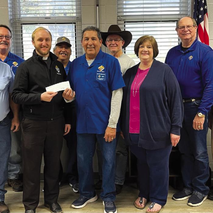 Sacred Heart Receives Donation From KCs