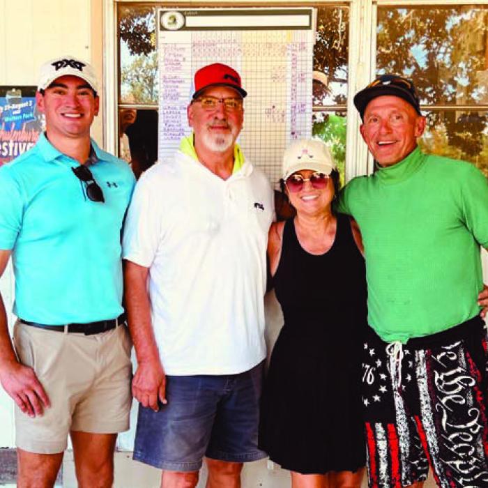 1st Place 1st Flight: Montana Olle, Mike Olle, Jamie Mikulik and John Mikulik -10 under par.