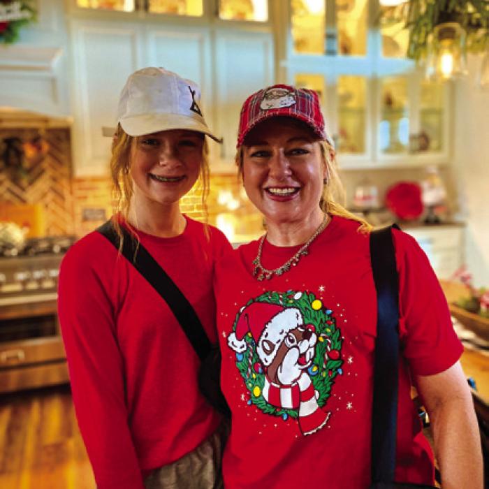 Karolyn Mau and her daughter on the Fayetteville home tour. Photos by Emil Knodell