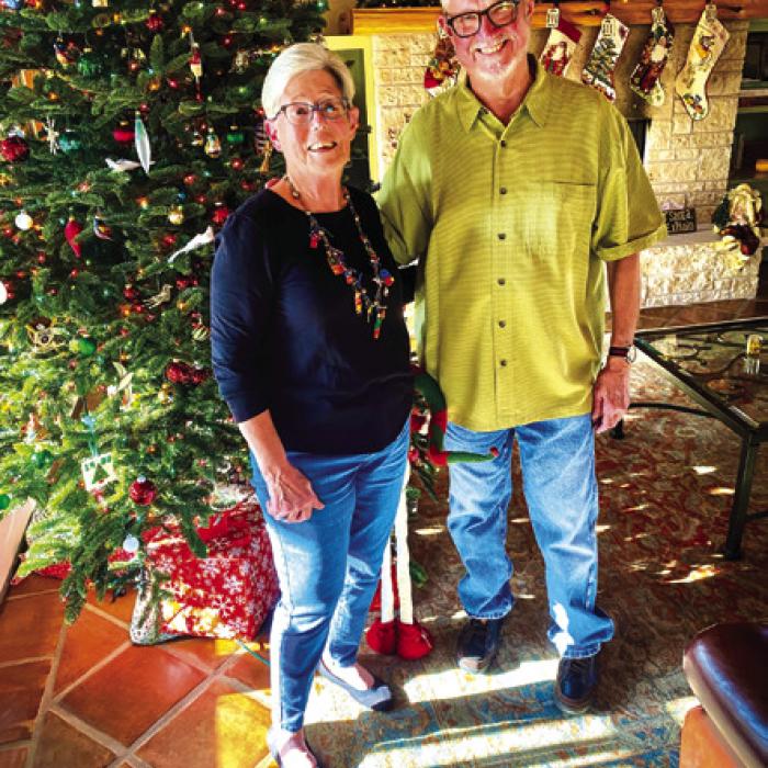 Betty and Jerry Gips at their home on the Fayetteville home tour.