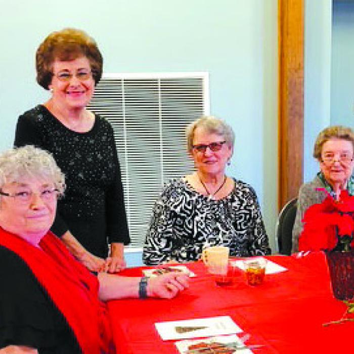 The Ladies at Holy Cross in Warda held their Annual Over 80’s Christmas luncheon, including those who participate in their Sewing Circle Group, on Sunday, Dec. 1.