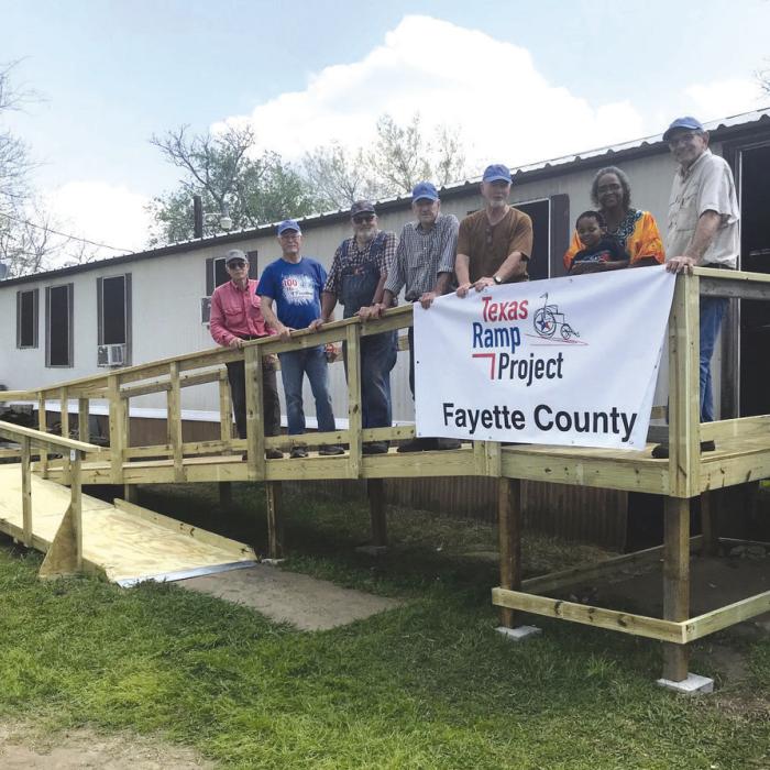 Ramp Completed in Schulenburg