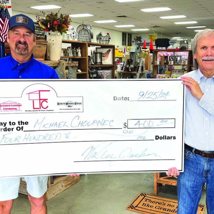 Chovanec Collects $400 Jackpot 