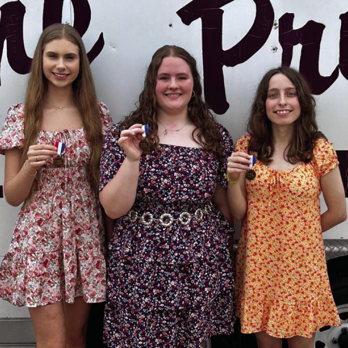 Flatonia’s Flute Trio earned a superior rating at the UIL State Solo and Ensemble contest. The trio is comprised of (from left) Rylie Noska, Kalyn McDougal, and Emily Haynes.