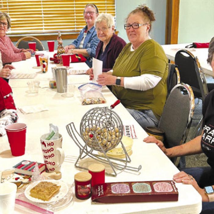 Bingo players were all smiles at Game Day at Holy Cross in Warda on Dec. 19.