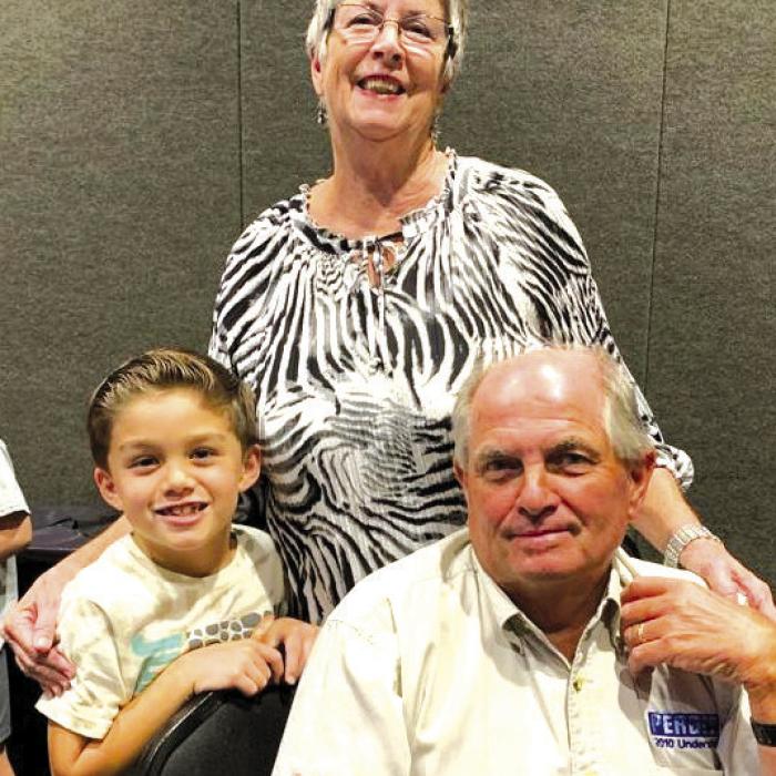 Chlumskys Celebrate  Grandsons Birthday