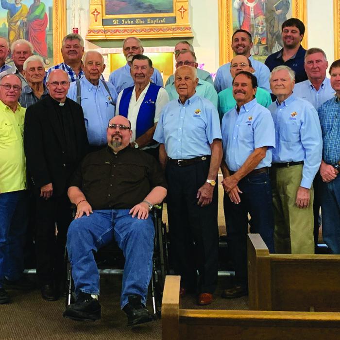 A few members of the Fayetteville/Ellinger Knights of Columbus.