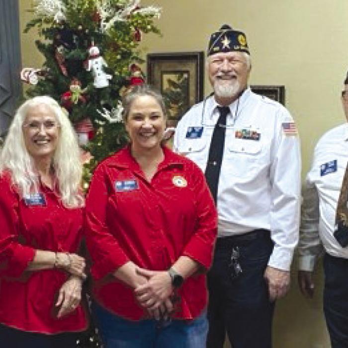 Visiting Schulenburg Regency Villas in Schulenburg from left: John D. Marburger, Kay Marburger, Mary Battle, Jennifer Sanders, Richard Gray, Scott Jones, and Stacy Ryza.