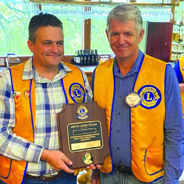 Michael Ahart Recognized By La Grange Noon Lions