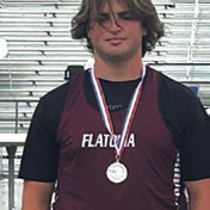 Flatonia’s Zachary Charanza won the shot put and was second in discus at regionals.