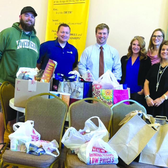La Grange Rotary Club Donates to AMEN Food Pantry