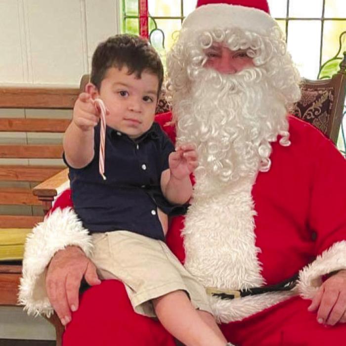 Santa Visits Muldoon Fellowship Center